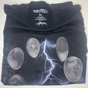 Cactus Jack by Travis Scott Black Lightning Graphic Tee